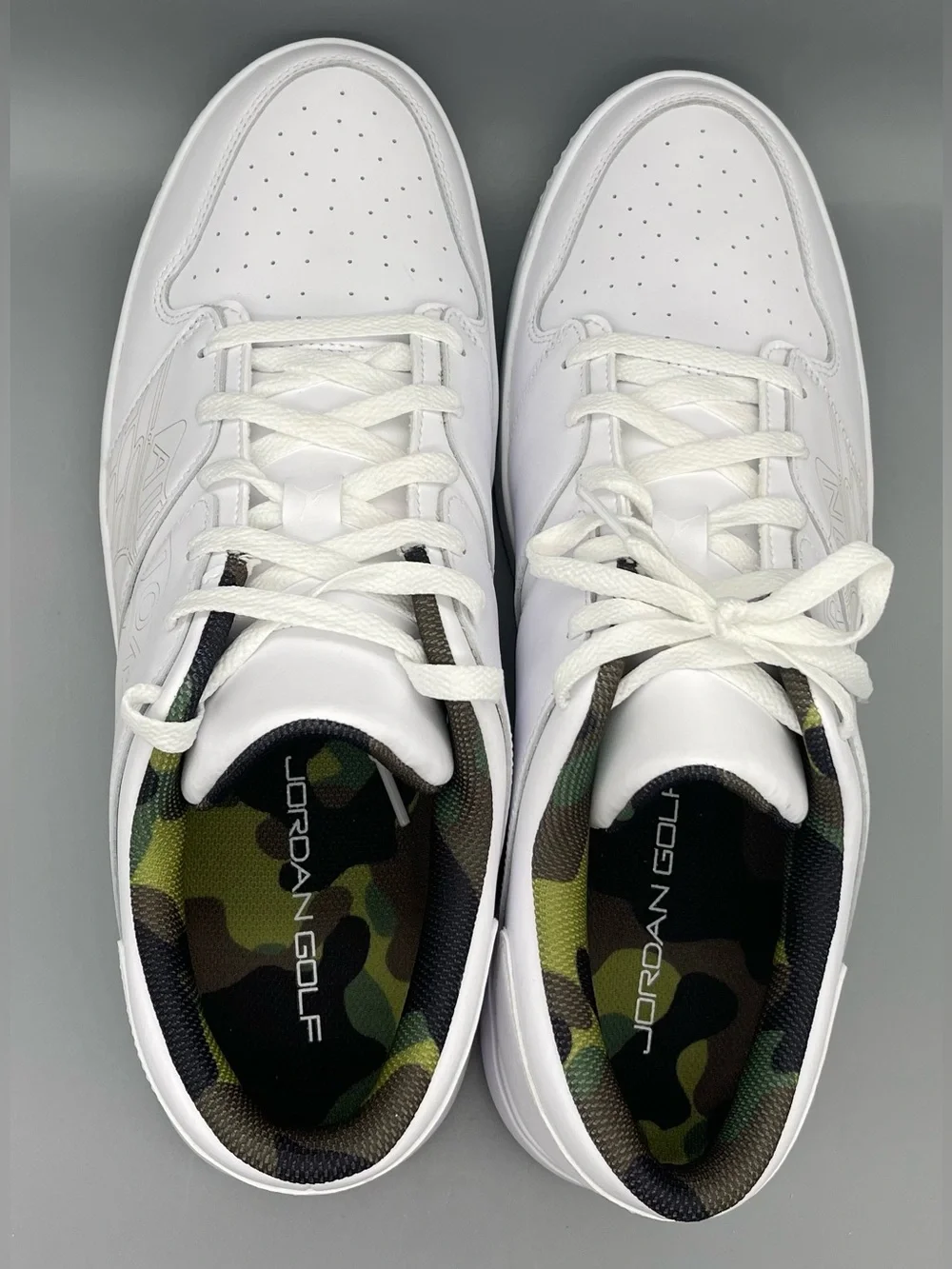 Nike Air Jordan Nu Retro 1 Golf Low Triple White Camo FZ4153-102 Men Size 15 NEW